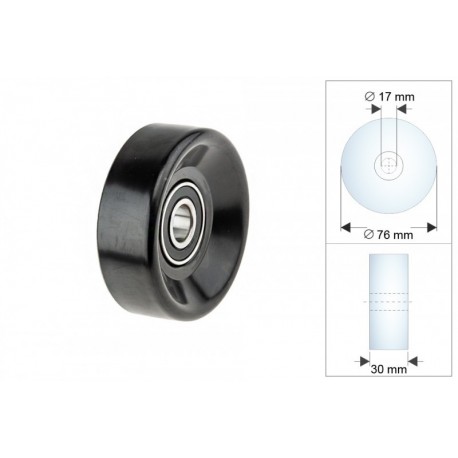 Szíjtárcsa / vezetőgörgő, hosszbordás szíj PASKA JEEP CHEROKEE 2.5 4.0 4.7 4792112