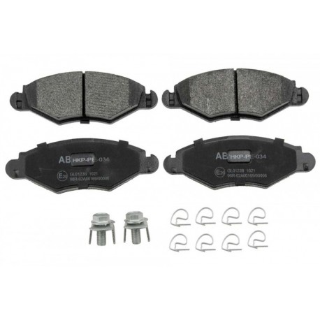 Fékbetét készlet, tárcsafék ELSŐ PEUGEOT 206 98-07, 206+ 09- 23205.18.0