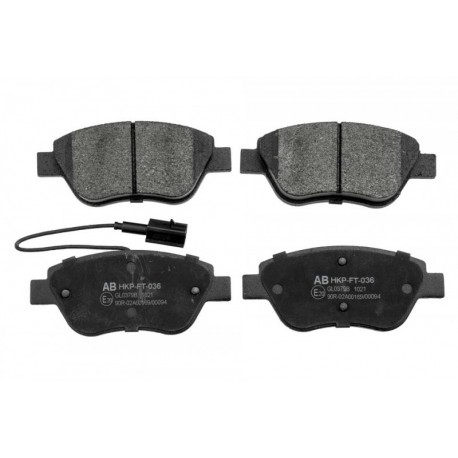 Fékbetét készlet, tárcsafék ELSŐ FIAT STILO 1.2, 1.4, 1.6 01-, CITROEN NEMO 08- 23705.17.0