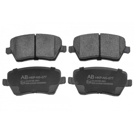 Fékbetét készlet, tárcsafék ELSŐ NISSAN MICRA K12 03-, NOTE 06-, RENAULT MODUS 04-, DACIA DOKKER, LOGAN, LODGY 23973.17.3