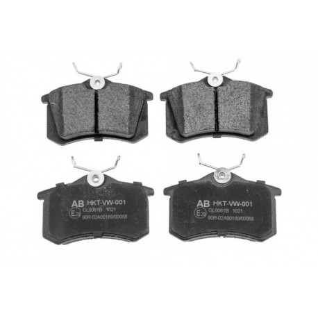 Fékbetét készlet, tárcsafék HÁTSÓ VW GOLF III-VI, PASSAT -05, AUDI A1-A8, SKODA FABIA, OCTAVIA /TH 17MM/ 20961.17.2