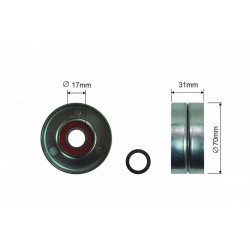 Feszítőgörgő, hosszbordás szíj KLINOWEGO RAV-4 05-CAMRY 06- 166200H020