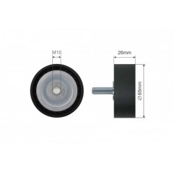 Feszítőgörgő, hosszbordás szíj BMW 1 10-, 500017