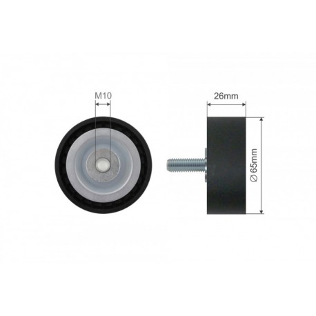 Feszítőgörgő, hosszbordás szíj BMW 1 10-, 500017