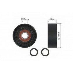 Feszítőgörgő, hosszbordás szíj BMW 3 (E46) 2.0D 01-06 64557786545