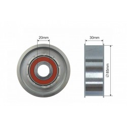 Feszítőgörgő, hosszbordás szíj CHRYSLER VOYAGER II, VOYAGER III JEEP CHEROKEE, GRAND CHEROKEE II 2.5/2.5D/3.1D 01.92-12.01