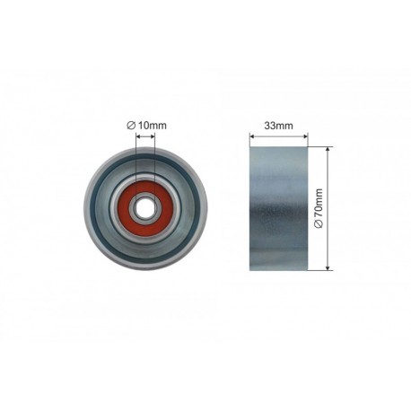 Feszítőgörgő, hosszbordás szíj NISSAN JUKE 10-, QASHQAI J10E 06-13, MICRA 02-, NOTE 05-11, NV200 09-, TIIDA 05-12, RENAULT