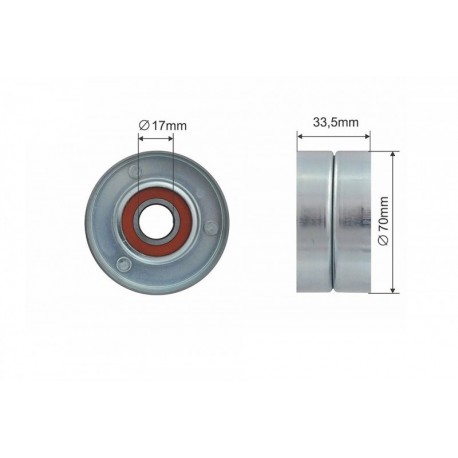 Feszítőgörgő, hosszbordás szíj ALFA ROMEO 159, BRERA, SPIDER, BUICK ENCLAVE, LA CROSSE, CADILLAC BLS, CTS, CTS SPORT, SRX, STS,