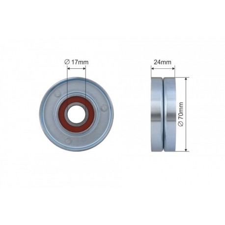 Feszítőgörgő, hosszbordás szíj AUDI A1, A3, A4, A4 ALLROAD, A5, A6, Q5, TT, SEAT ALTEA, ALTEA XL, CORDOBA, EXEO, EXEO ST, IBIZA