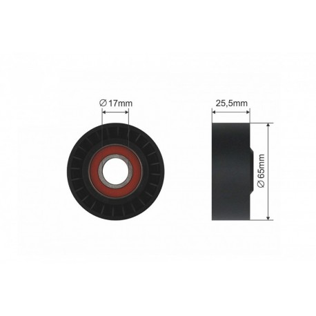 Feszítőgörgő, hosszbordás szíj MERCEDES SPRINTER 3,5-T (906), SPRINTER 3-T (906), SPRINTER 4,6-T (906), SPRINTER 5-T (906),