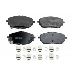 Fékbetét készlet, tárcsafék ELSŐ TOYOTA AURIS E18 1.2, 1.3, 1.4 D-4D, 1.6 D-4D, 1.8 HYBRID 12-, COROLLA E15 1.6VVTI 10-, COROLLA