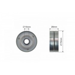 Feszítőgörgő, hosszbordás szíj AUDI A2, SEAT CORDOBA, IBIZA III, SKODA FABIA I, FABIA I PRAKTIK, FABIA II, ROOMSTER, ROOMSTER