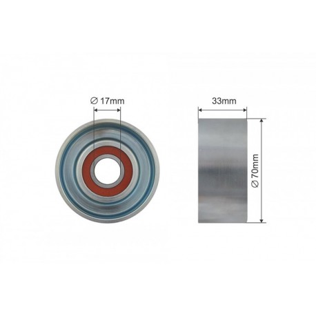 Feszítőgörgő, hosszbordás szíj NISSAN NAVARA 05-, PATHFINDER 05-, TIIDA C11 05-12, MICRA 02-10, NOTE 05-11 11955-5X00D