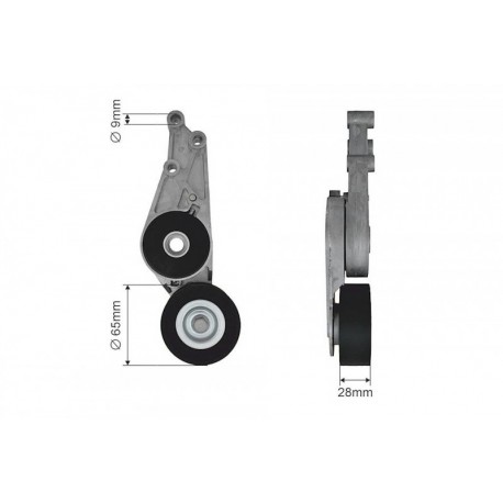 Szíjfeszítő, hosszbordás szíj AUDI A4 (8E2, B6, 8EC, B7) 00-08, A4 AVANT (8E5, B6, 8ED, B7) 01-08, A6 (4B2, C5, 4F2, C6) 01-11,