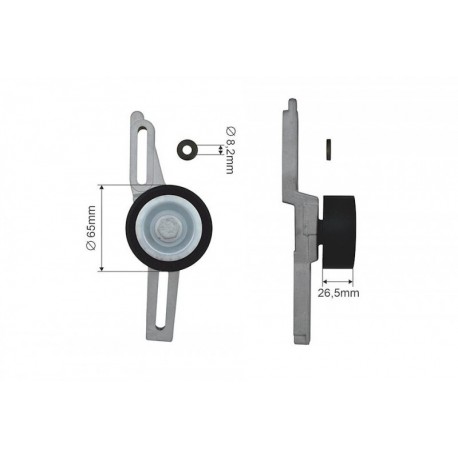 Szíjfeszítő, hosszbordás szíj CITROEN AX 86-98,BERLINGO 96-08,C15 84-96,SAXO 96-04,XSARA 97-05,ZX 91-97,,PEUGEOT 106 I/II 91-