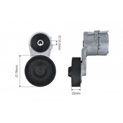 Szíjfeszítő, hosszbordás szíj CHEVROLET LACETTI/NUBIRA 05- , OPEL ASTRA G/H 98- ,COMBO 01- ,CORSA C 00- ,MERIVA 03- ,VECTRA C