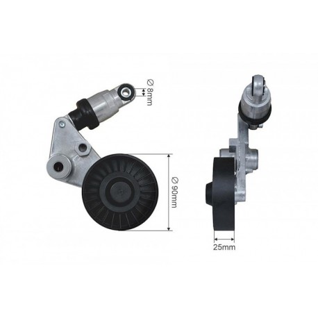 Szíjfeszítő, hosszbordás szíj OPEL ASTRA G 98-05, FRONTERA B 98- , OMEGA B 97-03, VECTRA B/C/SIGNUM 96- , ZAFIRA A 99- ,SAAB 9-3