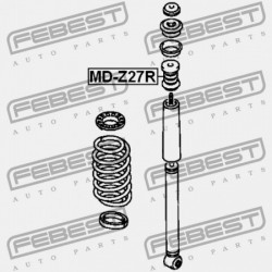 Ütköző, rugózás MITSUBISHI COLT 02-12 /HÁTSÓ/ MR594481