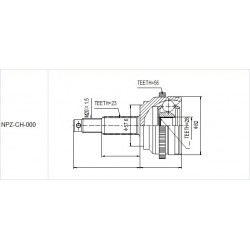 KÜLSŐ CSUKLÓ CHRYSLER NEON 94-99