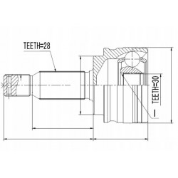 KÜLSŐ CSUKLÓ MITSUBISHI LANCER CY 1.5 2007- 3815A167