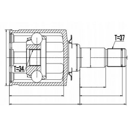 Csuklókészlet, hajtótengely BELSŐ MERCEDES ML320 3.2 98- ME510E