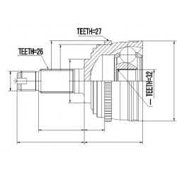 KÜLSŐ CSUKLÓ ROVER 218TD -95