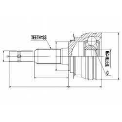 Csuklókészlet, hajtótengely KÜLSŐ.DAEWOO ESPERO, NEXIA, LANOS DOHC 95- 510418