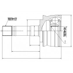 KÜLSŐ HUB. FORD RANGER 98-01, KIA K2500 2003- NPZ-FR-018