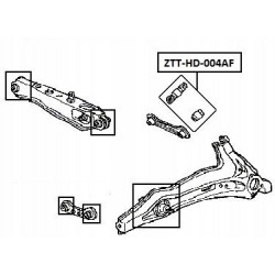 Csapágypersely, keresztlengőkar HÁTSÓ CIVIC JP/GB 92-00 52395SH3004