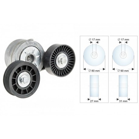 Szíjfeszítő, hosszbordás szíj JEEP CHEROKEE, GRAND CHEROKEE 3.7, 4.7 05- 3816789254