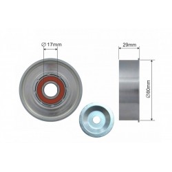 Szíjtárcsa / vezetőgörgő, hosszbordás szíj MITSUBISHI L200 2005- 1345A009