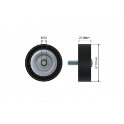 Feszítőgörgő, hosszbordás szíj DODGE CALIBER 2.0, 2.4 07-, JEEP COMPASS/PATRIOT 2.0, 2.4 07-, CHRYSLER SEBRING 2.4 07- 5751G4