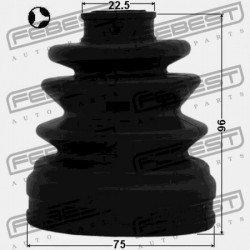 Gumiharang készlet, hajtótengely BELSŐ HYUNDAI GETZ 02-11, SANTA FE 00-06, TUCSON 04-10, MAZDA 626 92-02, MPV 99-06, MITSUBISHI