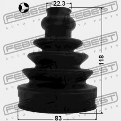 Gumiharang készlet, hajtótengely BELSŐ ALFA ROMEO 147, 156, 166, GT, AUDI A3 96-03, A4 00-08, A6 97-05, FORD GALAXY 06-15,