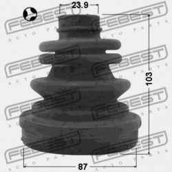 Gumiharang készlet, hajtótengely BELSŐ DAEWOO LEGANZA, NUBIRA, TACUMA, CHEVROLET AVEO 03-08, EPICA 03-06, EVANDA 03-06, LACETTI