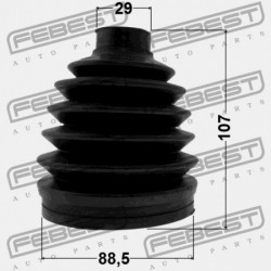 Gumiharang készlet, hajtótengely KÜLSŐ MAZDA 6 07-, BT-50 06-, FORD RANGER 06-, JEEP COMMANDER 06-10, GRAND CHEROKEE 04-10