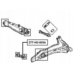 Csapágypersely, keresztlengőkar HONDA CIVIC JP/GB 95- /HÁTSÓ keresztirányú ELSŐ / 52341S04000