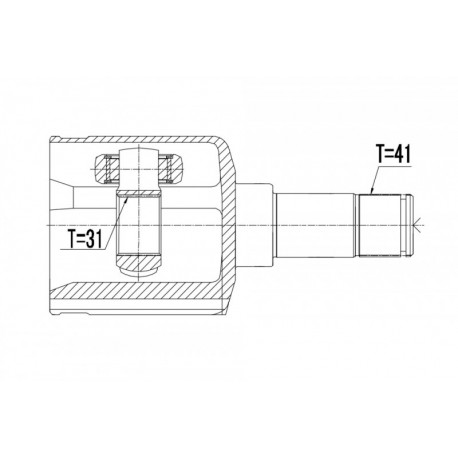 BELSŐ CSUKLÓ FORD TRANSIT 06- /BAL, DOBOZ 6MT/ 1520686