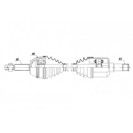 FORD TRANSIT 07- /BAL OLDALI HAJTOTT TENGELY 6MT/ 1469166