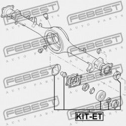 Kerékcsapágy készlet HÁTSÓ MAZDA BT-50 UN 06-11, B2500/B2600 UF 96-06, FORD RANGER ET 06-11 3735783