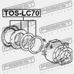 Javítókészlet, tengelycsonk TOYOTA LAND CRUISER 90-04 /ELSŐ/ 4320460040