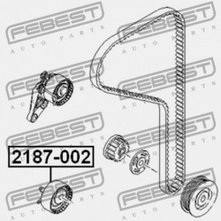 Szíjfeszítő, hosszbordás szíj FORD FOCUS II, B-MAX, C-MAX, FIESTA, FUSION, KA, MONDEO IV, VOLCO C30, S40 II, V50 1376164