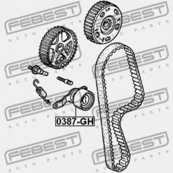 Szíjfeszítő, hosszbordás szíj HONDA CIVIC 1.4,1.5,1.6 92-, ACCORD 98-08, HR-V 98-05 14510P08003