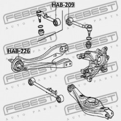 Csapágypersely, keresztlengőkar HONDA ODYSSEY 11-17 /HÁTSÓ/ 52371-TK8-A00