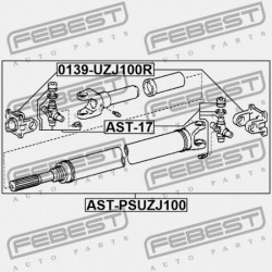 Hajtóperem, csuklóstengely LAND CRUISER 100, 120 98-09, TACOMA 95-04, TUNDRA 99-06, SEQOUIA 00-07, HI-LUX 95-04, DYNA 150 87-01,