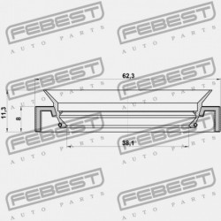 Szimmering HONDA CIVIC 87-01, INTEGRA 89-00 91205PC9711