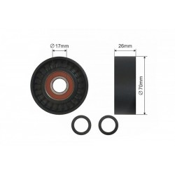 Feszítőgörgő, hosszbordás szíjBMW 3 97-13, 11287786881