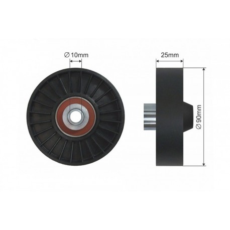 Feszítőgörgő, hosszbordás szíj ALFA ROMEO 145, 146, 147, 155, 156, GT, GTV, SPIDER, FIAT BARCHETTA, BRAVA, BRAVO I, COUPE,