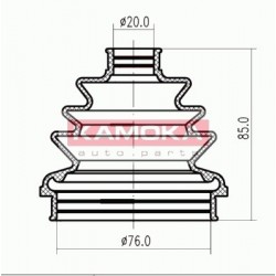 Gumiharang, hajtótengely OPEL ASTRA 91-98 90421746
