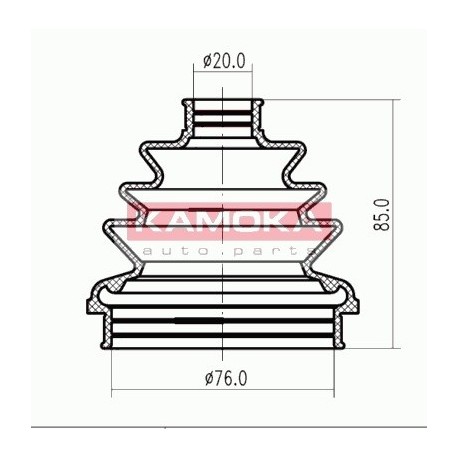 Gumiharang, hajtótengely OPEL ASTRA 91-98 90421746